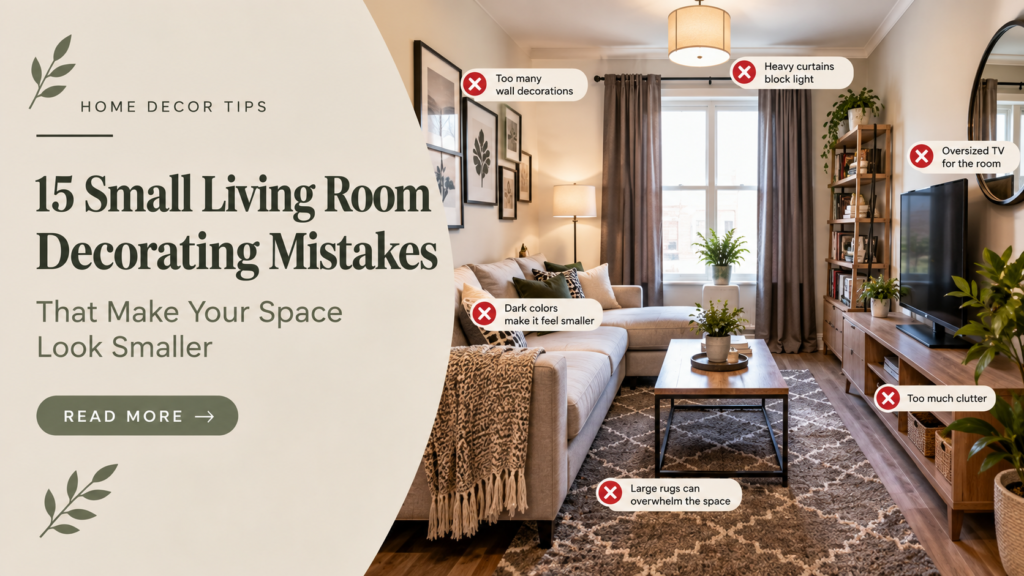 small living room decorating mistake