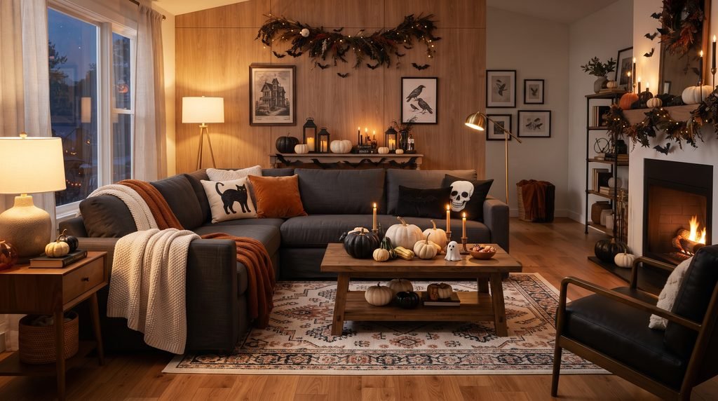 Halloween living room decor ideas for a spooky look

