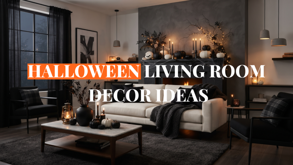 Halloween living room decor ideas for a spooky look