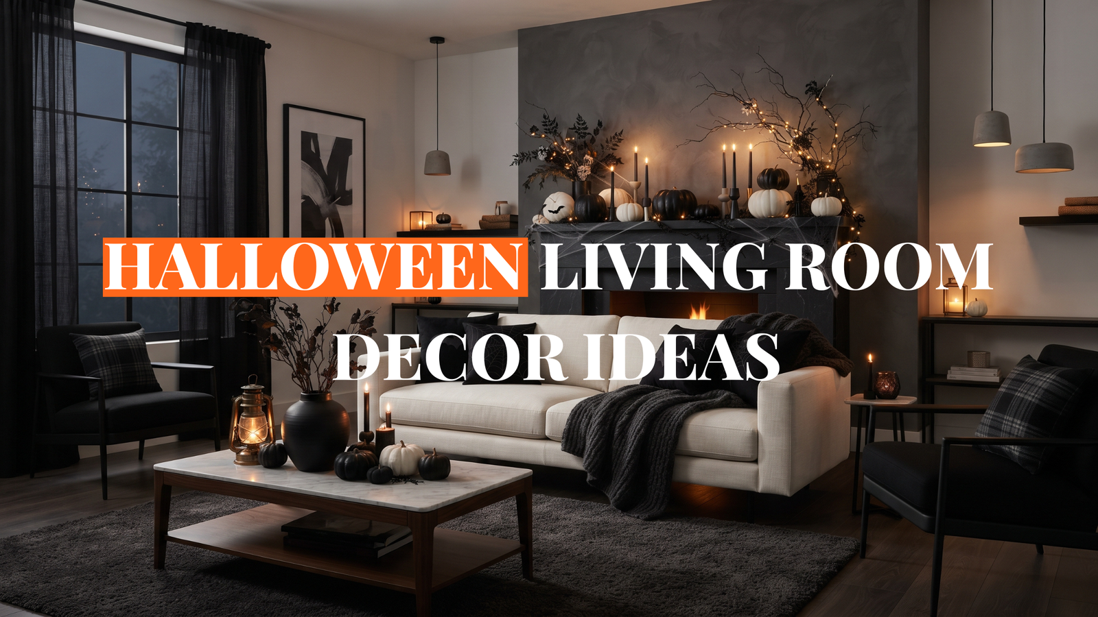 Halloween living room decor ideas for a spooky look