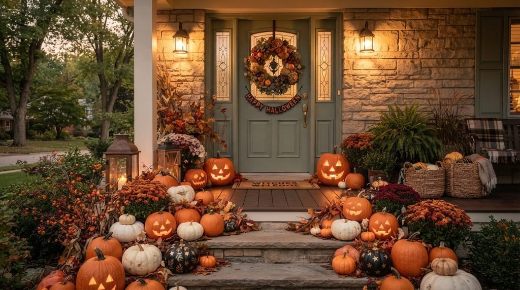 Outdoor Halloween decoration ideas for a spooky front yard


