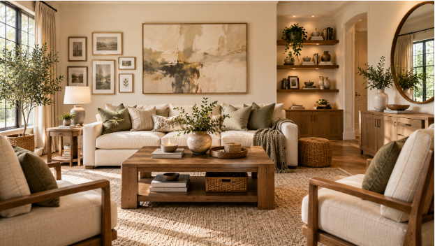 home decor ideas for a stylish USA living room