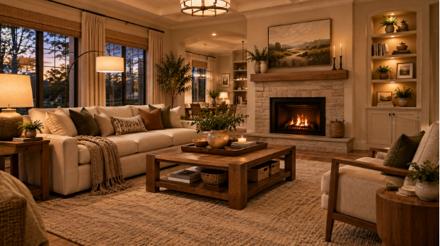 home decor ideas for a stylish USA living room
