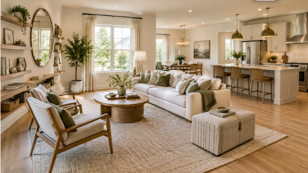 home decor ideas for a stylish USA living room