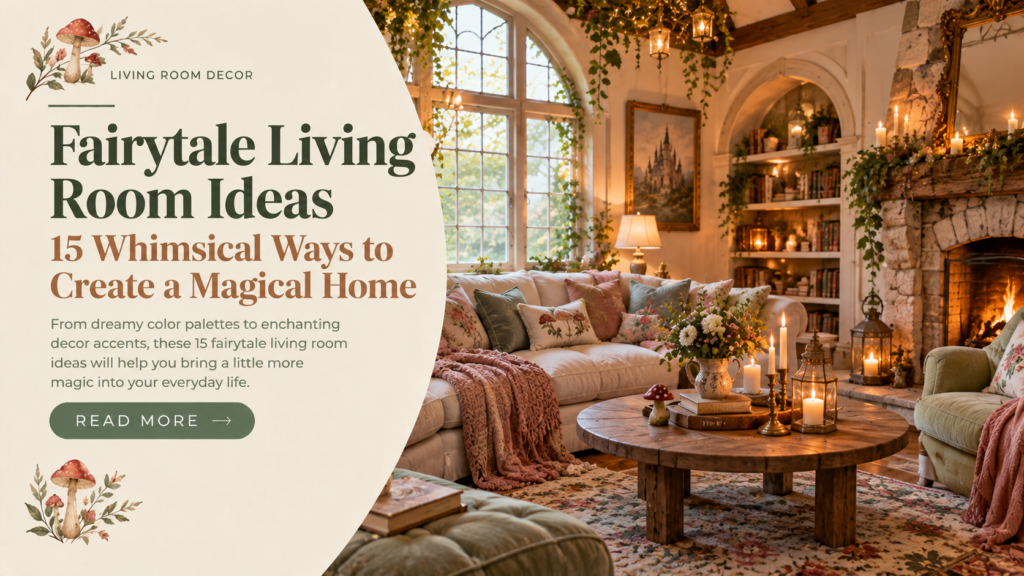 Fairytale living room ideas with cosy English cottage decor