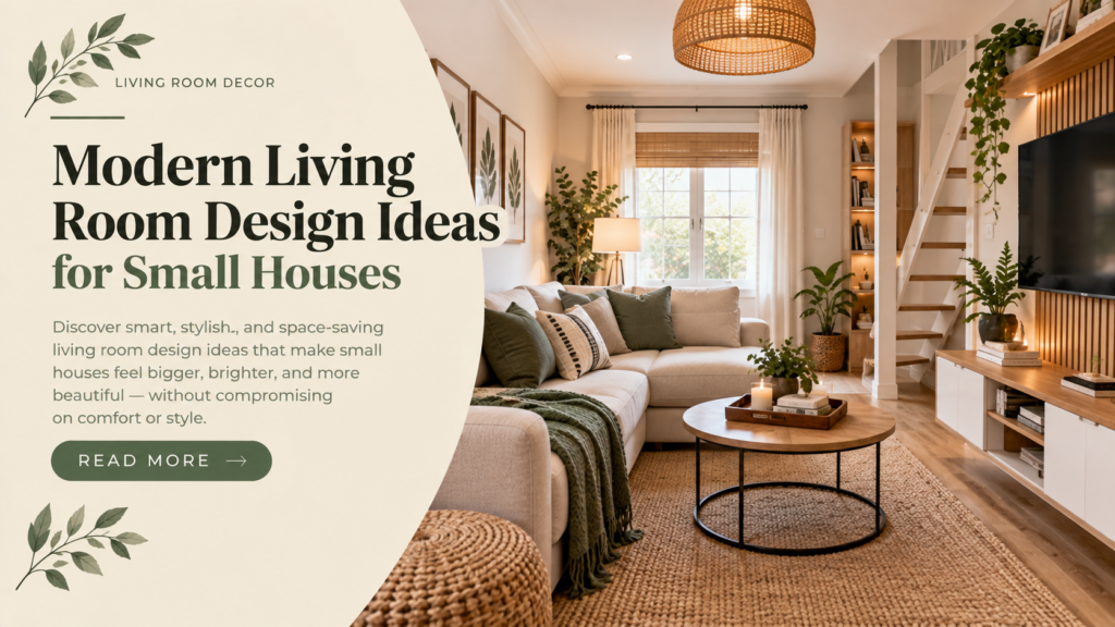 Modern living room design ideas for small houses
